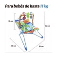 thumbnail image 3 of Raganet cartoon deluxe silla vibradora mecedora de bebe musical con juegos azul, 3 of 5