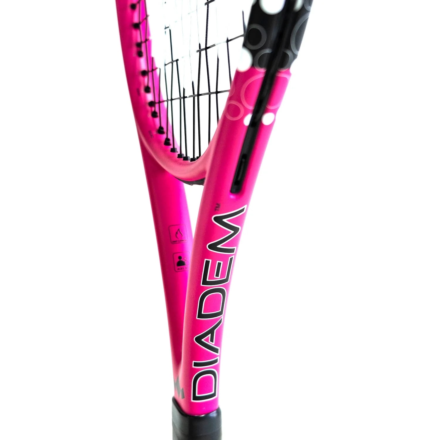 Diadem Sports Super 25" Junior Tennis Racket in Pink, Pre-Strung,Grip Size: G0,8.5oz