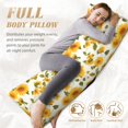 thumbnail image 7 of Rateoe Long Body Pillow Cover, 20x54 Inches Body Pillow Cases, Soft Brushed Microfiber Zipper Design, Classical Cute Sunflower -Pillows Not Included, 7 of 7