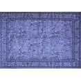 thumbnail image 1 of Ahgly Company Machine Washable Indoor Rectangle Persian Blue Traditional Area Rugs, 7' x 9', 1 of 4