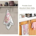 thumbnail image 3 of Dreamtimes Cute Easter Bunny Spring Hand Towels 2 PCS, Daisy Flower Kitchen Towel Ultra Soft and Highly Absorbent,Decorative Fingertip Face Towel for Bathroom Hotel, 28.3"x14.4", 3 of 6