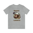 thumbnail image 2 of Space Lasers Chimp Designiuos Funny Smoking Unisex Jersey Short Sleeve Tee, 2 of 10