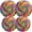 Black0557, variant on Electric Stove Burner Covers,4 Pcs Round Gas Burner Cover,8 and 10 Inch,colorful lollipop in the center of isolated round frame