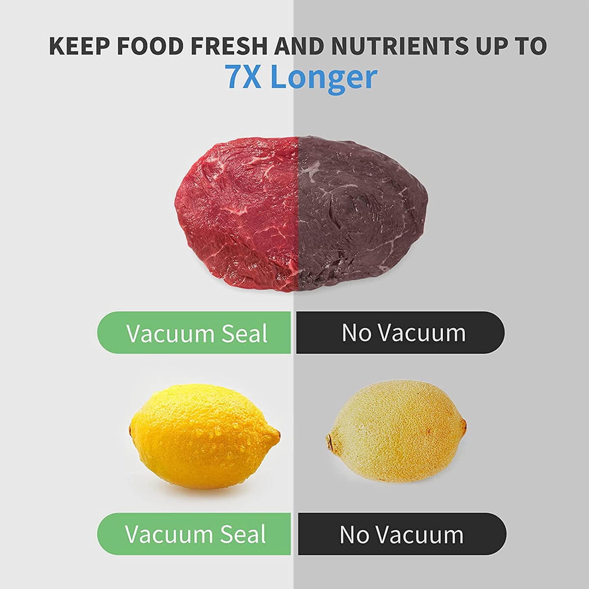 AUTOGEN Vacuum Sealer Machine Food Vacuum Sealer with Built-in Air Sealing System