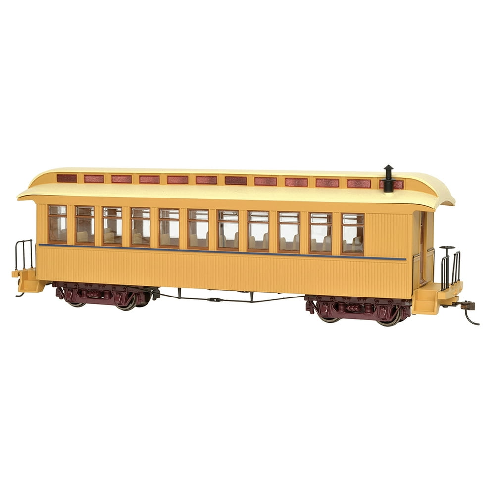 Bachmann On30 Scale Train Passenger Car Painted, Unlettered Buff & Tan 26204