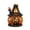 Style1, variant on Halloween Decorations Witch Pumpkin House Lamp, Glowing Resin Cottage Figurine with Cat, Star Roof and Chimney for Indoor Tabletop Fall Home Decor