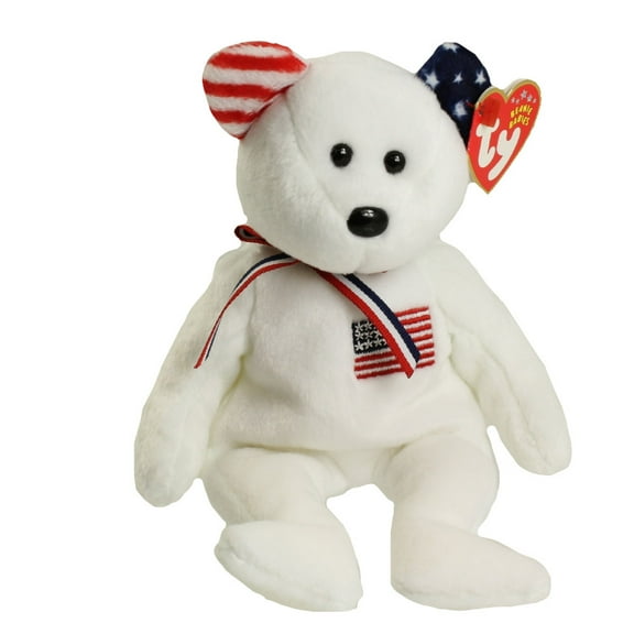 Ty Beanie Babies America the 911 Commemorative Bear - White (Reversed Ears)