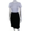 Pre-owned|Escada Womens High Waist Pencil Skirt Black Wool Size EUR 34