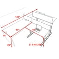 thumbnail image 2 of Two Persons Modern Power Height Adjustable Leg Divider Workstation, #OT-SUL-SPH3, 2 of 2