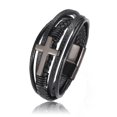thumbnail image 1 of Bracelet Croix en Acier Design Croix de Luxe Bracelet en Acier Inoxydable pour Hommes, 1 of 2