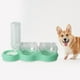 thumbnail image 5 of Comedero y bebedero para perros y gatos, desmontable automáticamente, ideal para cachorros, gatos y otros animales. Verde, 5 of 8