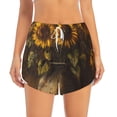 thumbnail image 4 of Lsque Rustic Sunflower Bouquet Printed Women's Running Shorts with Liner Pockets,Elastic Quick Dry Workout Athletic Gym Yoga Shorts,Womens High Waist Shorts-Small, 4 of 9
