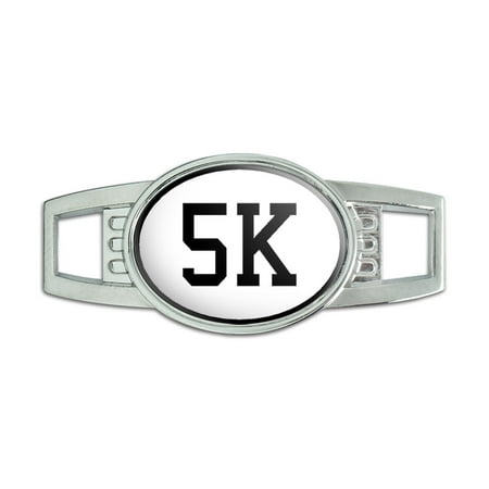 5K - Runner Oval Slide Shoe Charm