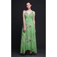 thumbnail image 2 of Bimba Bird Ladies Long Floral PrintÂ&nbsp;Dress Spaghetti Strap V Neck Maxi Beach Wear-Large, 2 of 6
