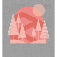 thumbnail image 2 of Adventure Society Mountain & Pine Trees Heather Gray Adult Crew Neck Long Sleeve Tee-3XL, 2 of 3