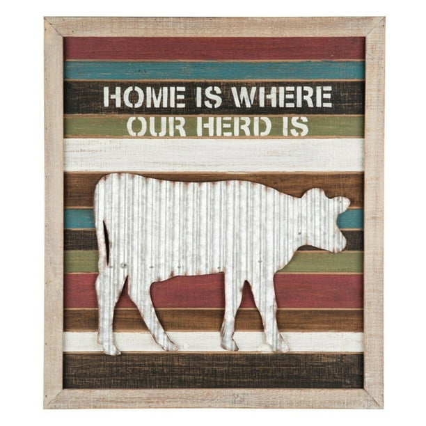 Foreside Home and Garden Home Herd Wall Art - Walmart.com - Walmart.com