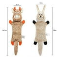 thumbnail image 6 of TETOU 2Pcs Squeaky Dog Toys, No Stuffing Crinkle Dog Toys, Interactive Dog Toy for Aggressive Chewers Large Medium Small Dogs (Bunny & Cow), 6 of 7