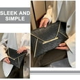 thumbnail image 2 of Soimiss Black Evening Bag with Modern Envelope Style Perfect for Formal Events and Everyday Use, 2 of 7