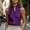 Purple high neck blouse for women a1, variant on MORESEC High Neck Blouse For Women Sleeveless Button Down Elegant Casual Work Business Office Wear Solid Tops, Gray 2XL