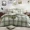 Green, variant on Catami Reversible Checkered Design 5-piece Bed in a Bag Comforter Set with Sheets,Ocean Blue,Twin XL
