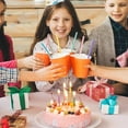 thumbnail image 4 of Openable Straws 6PCS Openable Straws Silicone 9.8in Snap Washable Reusable Easy To Clean With Storage Box Bag Drinking Straws For Party, 4 of 8