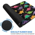 thumbnail image 6 of Long Mouse Pads for Desk,Black Colorful Dinosaur Pattern Desk Mats on Top Of Desks, Desk Mouse Pad Extra Large with 3mm Non-Slip Base and Stitched Edge for Gaming,Office,Work,Home 31.5"x15.7", 6 of 6
