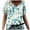 8, variant on Women's Vintage T Shirts V Neck Printed Shirts Short Sleeves Loose Fit Tunic Tops Summer Casual Top V Neck Tunic Plus Size