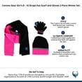 thumbnail image 7 of Connex Gear Girl's 8 - 16 Stripe Hat Scarf and Gloves 3 Piece Winter Set, 7 of 7