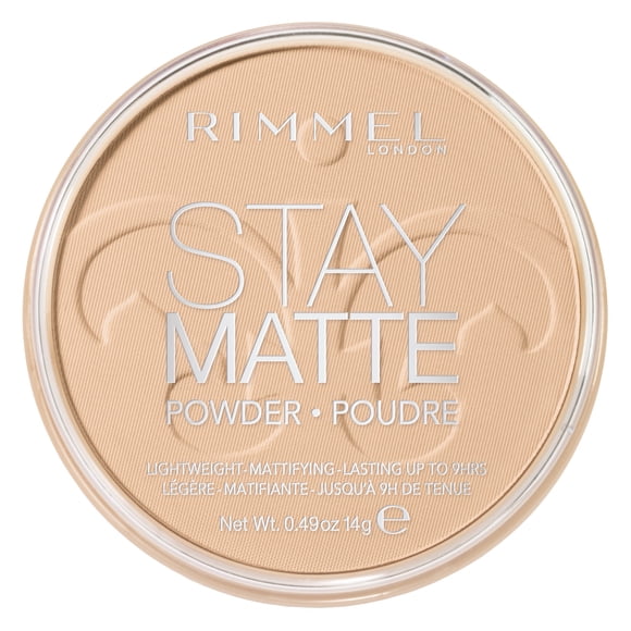 Rimmel Stay Matte Pressed Powder, Lightweight, Creamy Texture, High Coverage, Long-Lasting Shine Control for up to 5H,100% Cruelty-Free