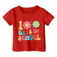 thumbnail image 1 of Tunique Spatiale 2Chaînes Chemise Garçon et Fille Mode Décontractée Imprimé Col Rond Manches Courtes T-Shirt Haut, 1 of 4