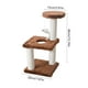 thumbnail image 3 of Árbol rascador moderno para gatos con poste de sisal integrado, diseño que ahorra espacio, estructura metálica plegable, base de madera de 2 niveles, ideal para el dormitorio.,Wsvlmg, 3 of 8