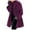 48#Dark Purple, variant on Women's Wool Blend Pea Coat Single Breasted Trench Coats Spring Fall Casual Lightweight Jackets Overcoat White M