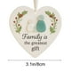 thumbnail image 3 of Elegante adorno familiar de vidrio marino en forma de corazón para árbol de Navidad, decoración del hogar, regalo, símbolo de unidad, pieza de arte acrílico para colgar en la pared., 3 of 6