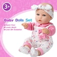 thumbnail image 4 of Baby Doll XFEYUE de 12 pulgadas con ropa, chupete y biberón, 4 of 7
