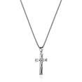 thumbnail image 4 of HZMAN Men's Stainless Steel Infinity Celtic Cross Irish Knot Pendant Necklace, 22+2" Link Chain, 4 of 7