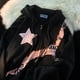 thumbnail image 3 of Sudadera con capucha y estampado de letras de estrella americana para mujer, nueva moda, abrigo holgado Kawaii, sudadera con cremallera de Anime Y2K, ropa de calle, 3 of 4