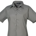 thumbnail image 2 of Premier Short Sleeve Poplin Blouse/Plain Work Shirt, 2 of 4