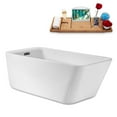thumbnail image 2 of 59" Streamline N3420BGM Soaking Freestanding Tub and Tray With Internal Drain in Brushed GunMetal, 2 of 8