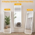 thumbnail image 6 of Sybels 71" Arched Full-Length LED Mirror, Adjustable 3-Color Lighting, Freestanding/Wall-Mounted Floor Mirror for Bedroom & Dressing Room, 6 of 7