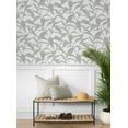 thumbnail image 4 of NextWall Greystone Pinstripe Leaf Trail Peel and Stick Wallpaper, 4 of 9