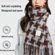 thumbnail image 5 of Bufanda de invierno, bufandas cálidas, accesorios para clima frío, bufandas con flecos, 5 of 5