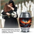 thumbnail image 3 of Yellow And White Phoenix Spreading Wings Cremation Urns For Human Ashes Adult Female - Urn For Human Ashes Mom & Dad - Urns For Ashes Adult Female - Burial Urns For Adult Ashes (Size -10inch), 3 of 5