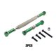 thumbnail image 2 of Bewildely 2 piezas 1/12 varilla de enlace de dirección RC pieza de actualización aleación de aluminio varilla de amarre de dirección duradera Kits de construcción modelo Verde, 2 of 6