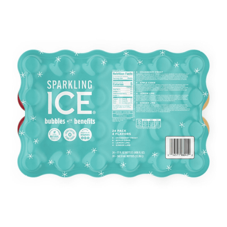 Sparkling Ice Winter Variety Pack Sparkling Water, 24 Pack, 17 fl
