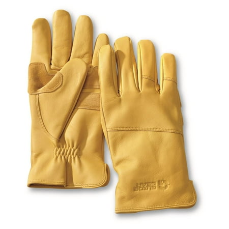 

Guide Gear Thinsulate Leather Work Gloves for Men Winter Driving Waterproof Cold Weather Thermal Insulated Windproof