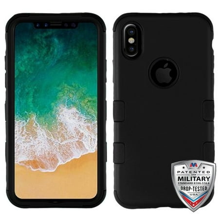For iPhone XS/X TUFF Hybrid Tough Impact Armor Shield Phone Protector Case