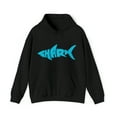 thumbnail image 2 of Shark Spell Out Hoodie Unisex Heavy Blend™ Hooded Sweatshirt, 2 of 9