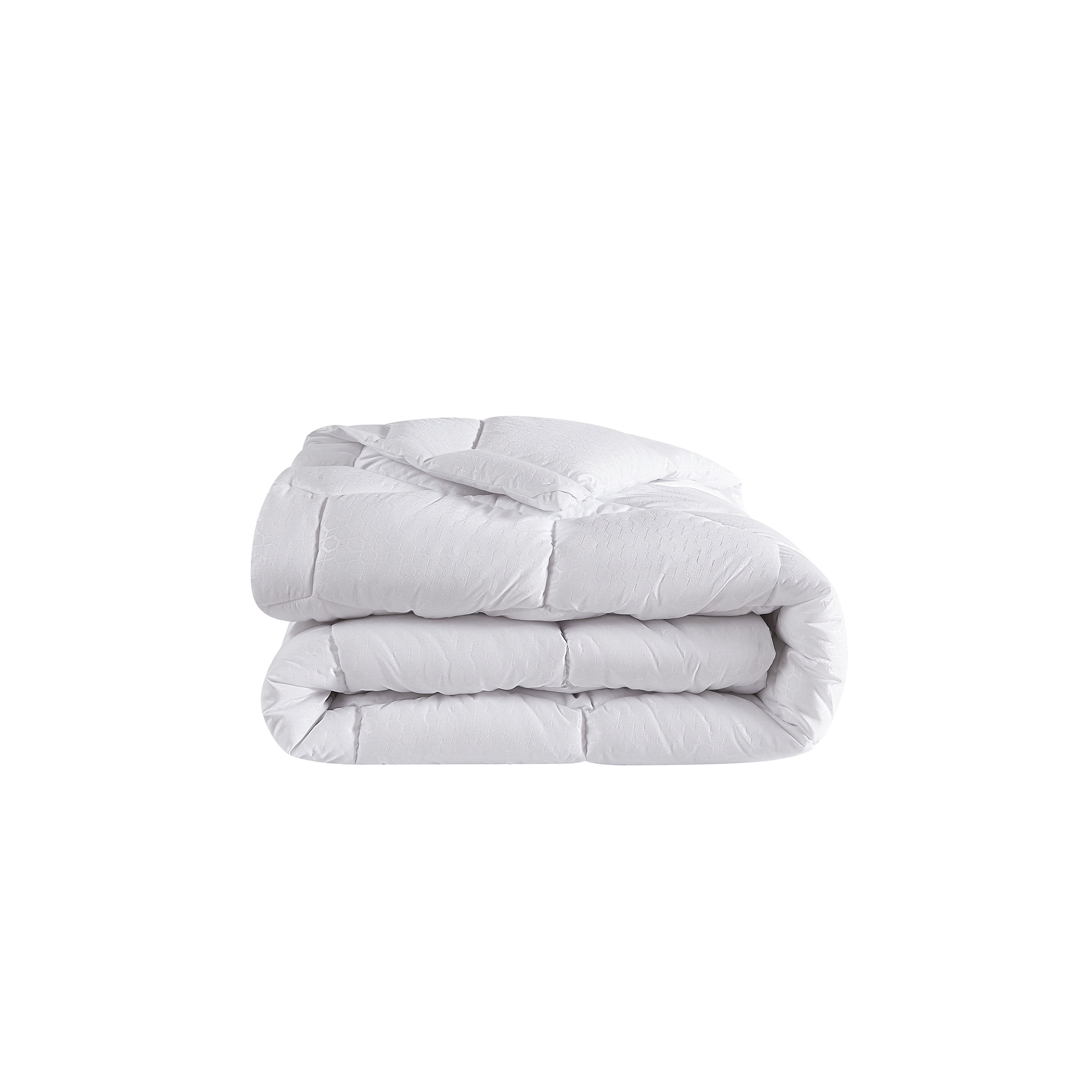 Nanobionic® Embossed Microfiber Down Alternative Queen Comforter in White