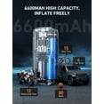 thumbnail image 4 of AstroAI L2 Tire Inflator Portable Air Compressor, Cordless Car Tire Pump with 6600 mAh Battery & DC Cord, 4 of 10