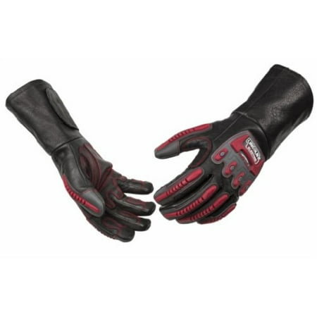 Lincoln Electric Roll Cage Welding/Rigging Gloves | Impact Resistant | Black Grain Leather | XL |
